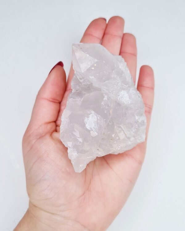 Drusa de Quartzo Incolor - Kristaloterapia cristais quartzo incolor ponta