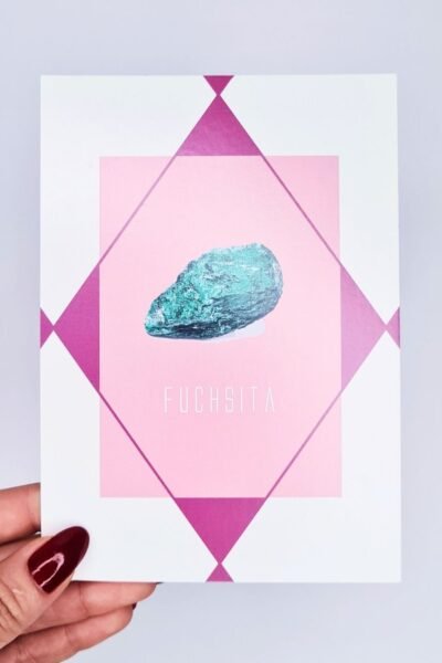 Cartão Fuchsita – Kristaloterapia