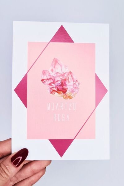 Cartão Quartzo Rosa – Kristaloterapia